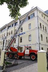 В центре Харькова горела крыша офисного здания