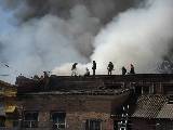 Пожар на вагоноремонтном заводе в Харькове