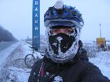 Харьковский экстремал возвратился из зимнего велопохода