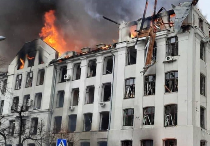 В Харькове нанесён удар по зданию СБУ