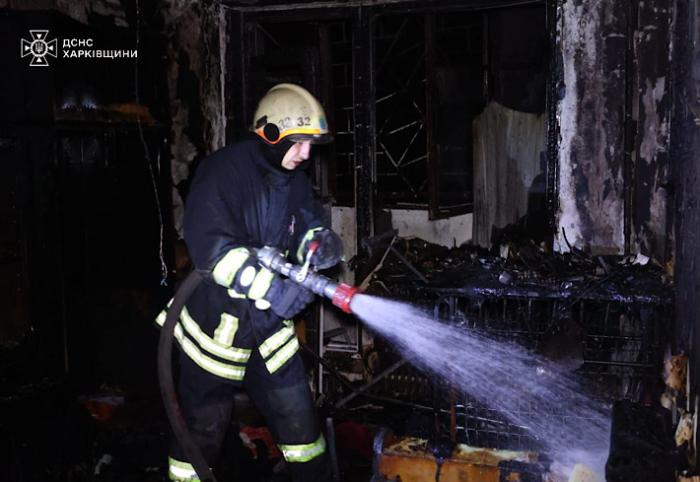 У Харкові внаслідок пожежі в житловому багатоквартирному будинку загинуло двоє людей — ДСНС